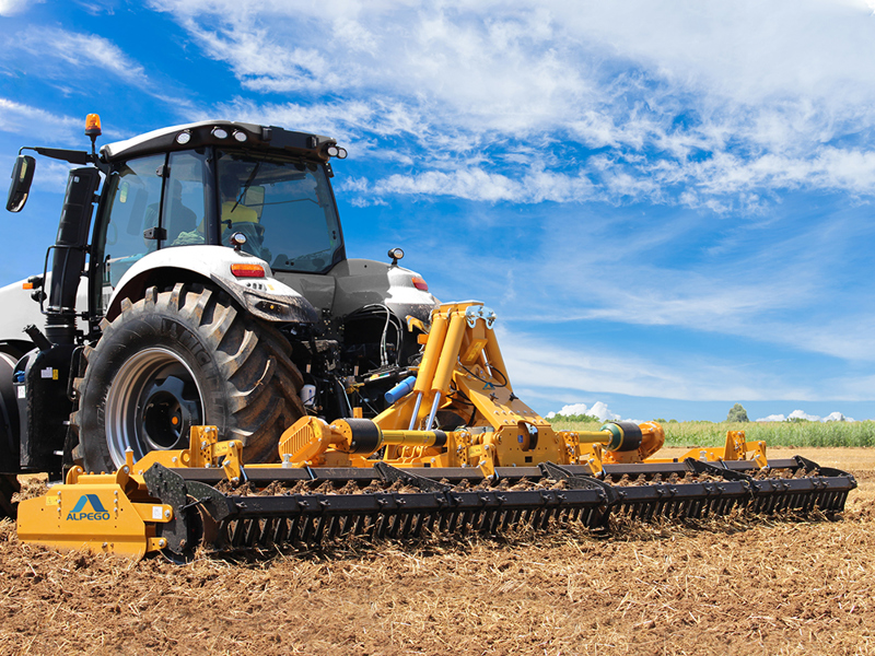 8m Alpego DMAX Power Harrow working